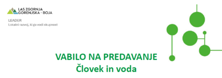Vabilo na predavanje Človek in voda