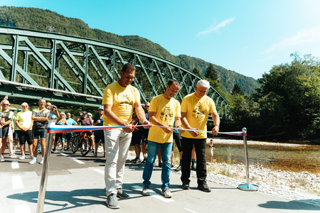 Otvoritev kolesarske poti Bled-Bohinj, arhiv BSC Kranj, foto/video: Karata Film